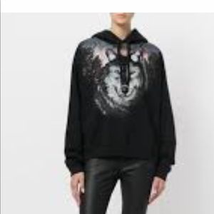All Saints wolf print hoodie